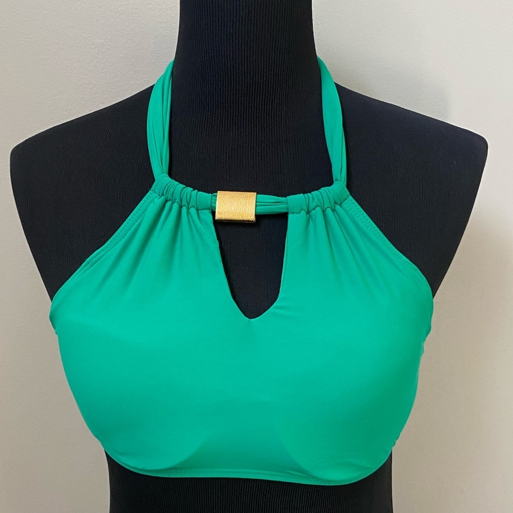 Antonio Melani Green Swimsuit Bikini Top